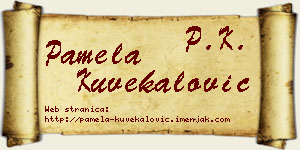 Pamela Kuvekalović vizit kartica